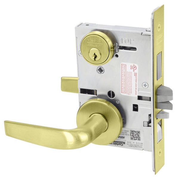 Apartment or Dormitory Mortise Lock, CS Lever, A Rose, Oil Rubbed Bronze